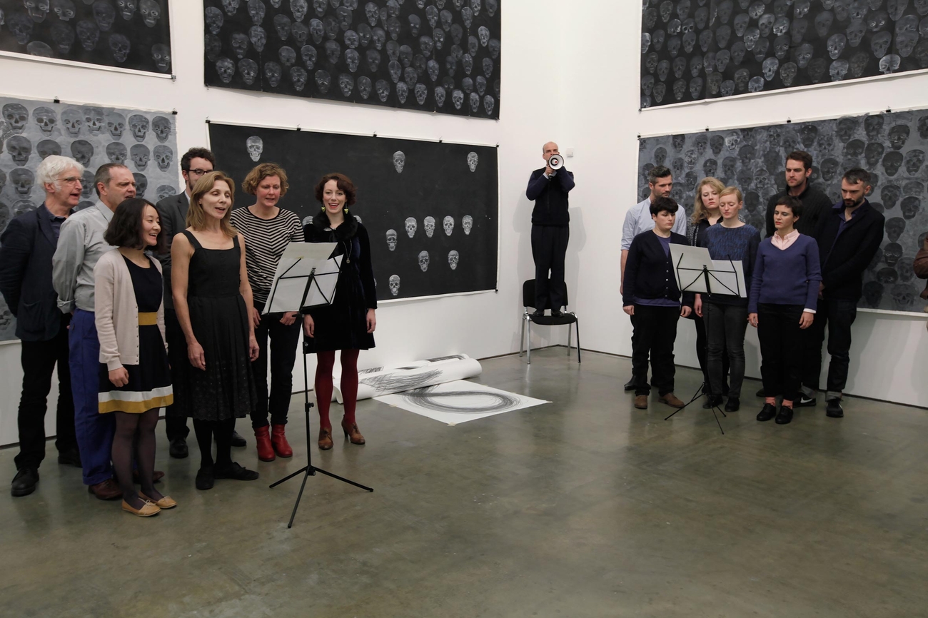<i>Namesaying</i>, performance, Milton Keynes Gallery, 2013. Photo: Chryssa Panoussiadou