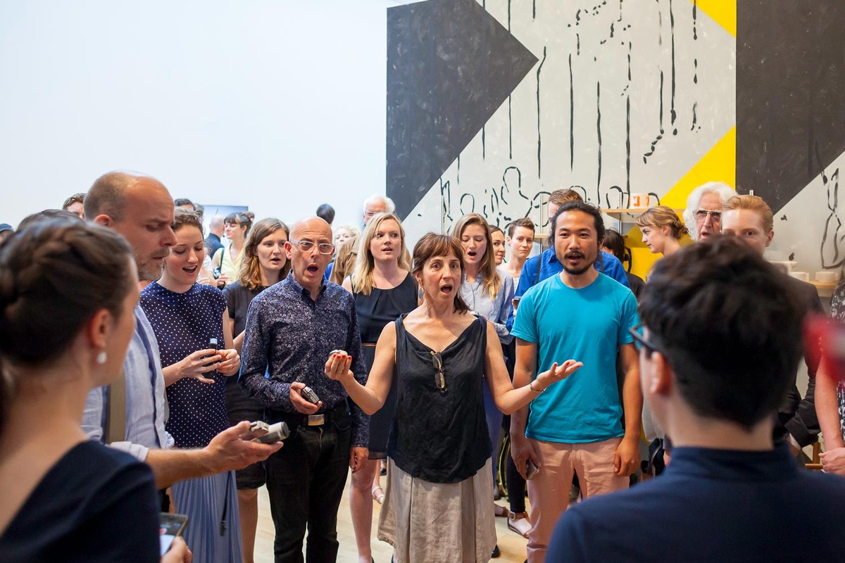 Musarc performing at the London Open 2015 private view. Photo: Dan Weill